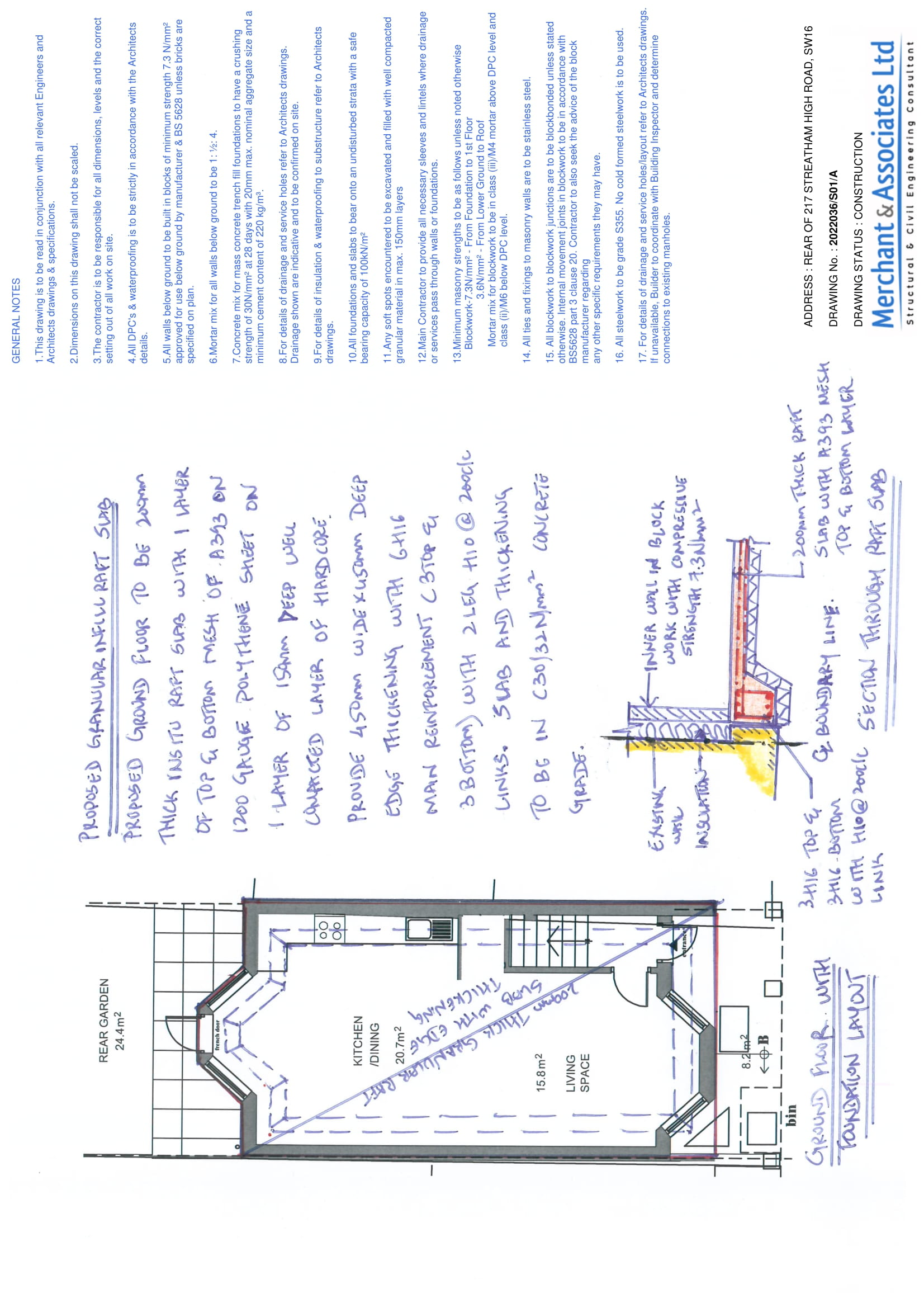Modern Home Plan - Main Written Plan